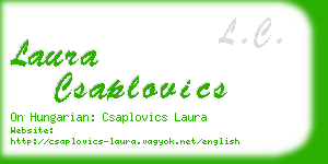 laura csaplovics business card